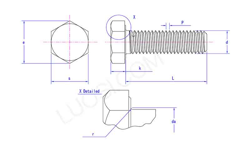 Hexagonal Bolt DIN933