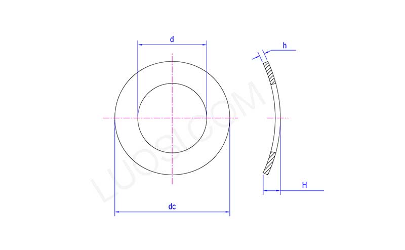 DIN137A M8 Curved Metric Spring Washer